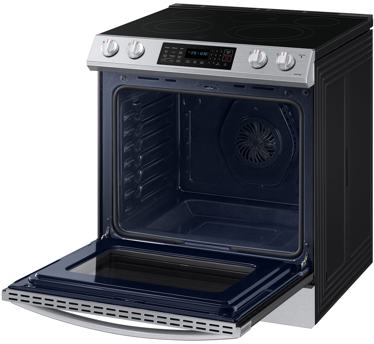  ADA 6.3 Cu. Ft. Fingerprint Resistant Stainless Steel Smart Slide-In Electric Range With Air Fry and Convection