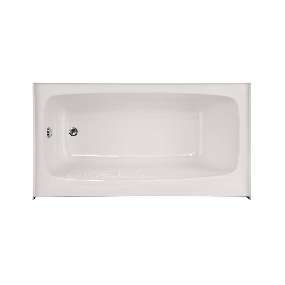 Hydro Systems Trenton 66 in. Acrylic Right Drain Rectangular Alcove Bathtub in White TNT6632ATORW