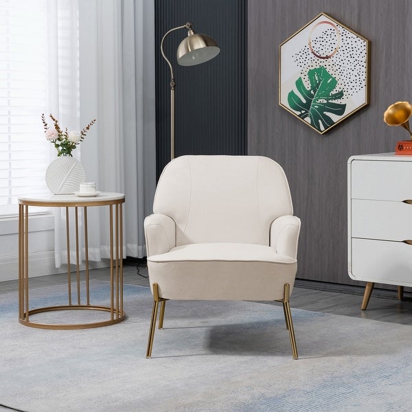 Upholstered Modern Arm Accent Chair