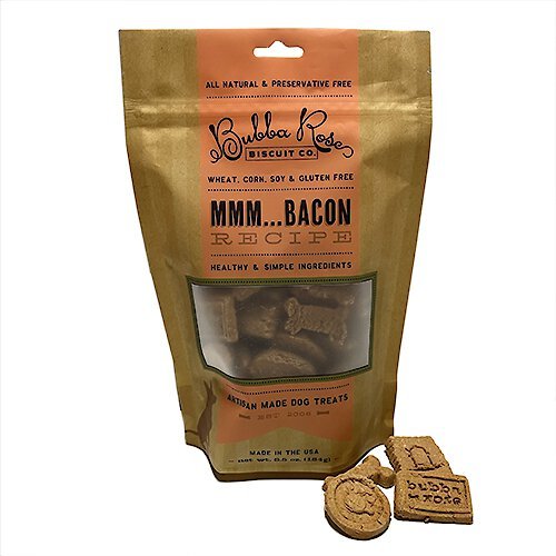 Bubba Rose Biscuit Co. Mmm Bacon Dog Treats， 6.5-oz bag