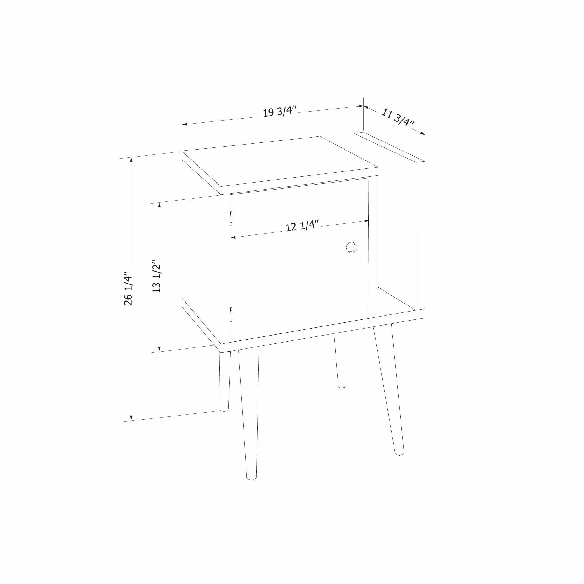 Kodali Natural End Table with Storage - South Shore