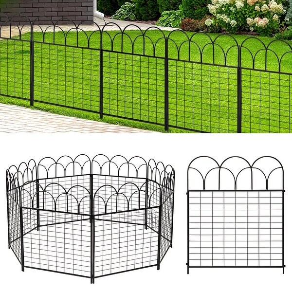 8 Pack Decorative Garden Fence Outdoor 26.2