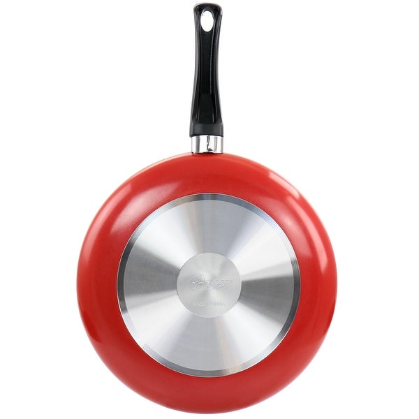 11.5 Inch Aluminum Nonstick Frying Pan in Red