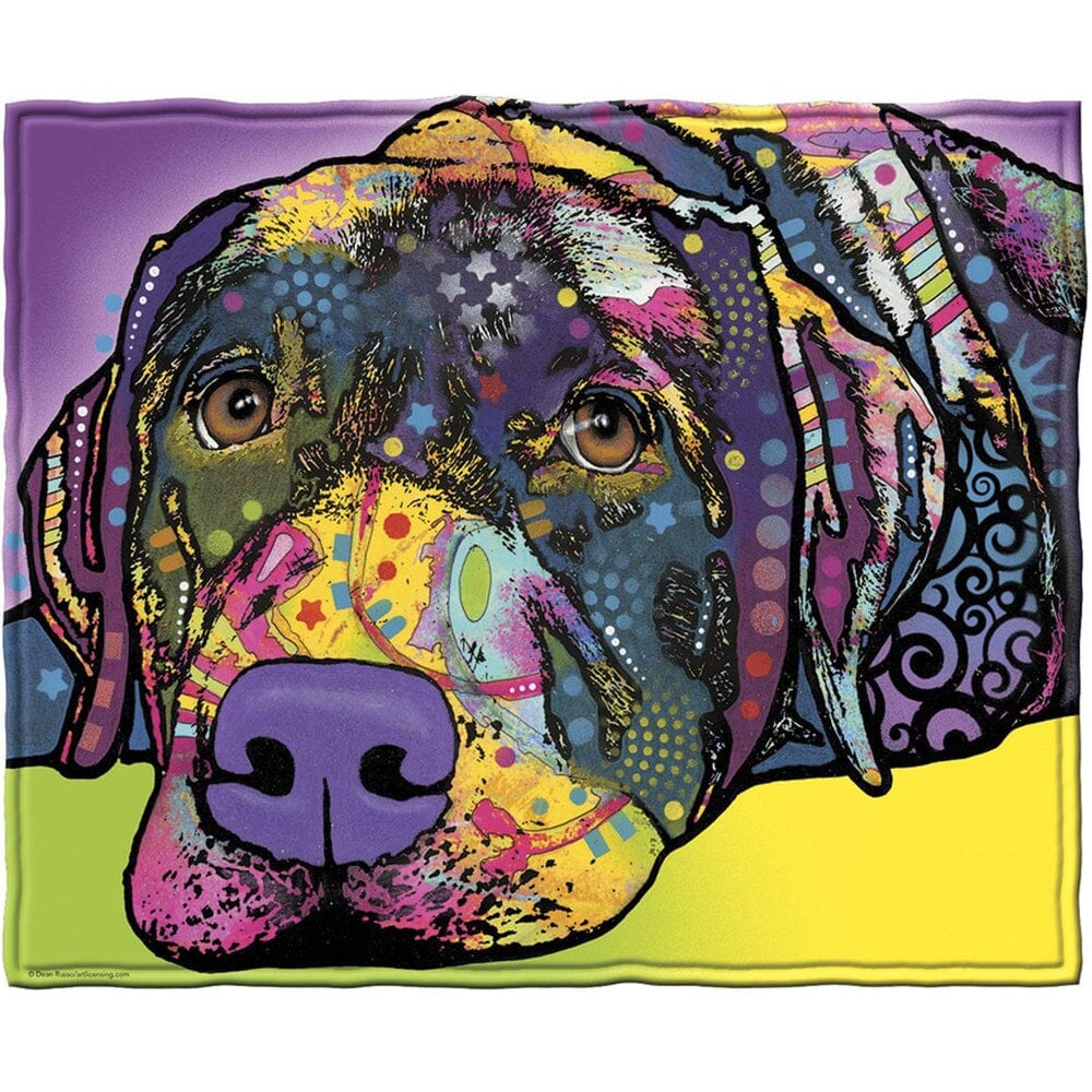 Savvy Lab Super Soft Plush Fleece Throw Blanket by Dean Russo