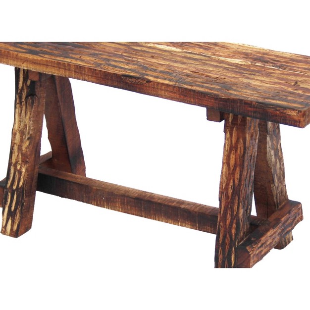 Wooden Garden Patio Bench Brown The Urban Port