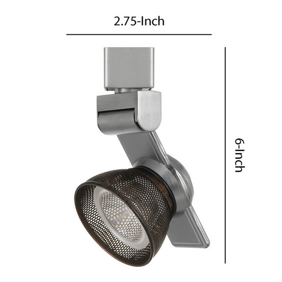 Benjara BM223684 12W Integrated LED Metal Track Fi...