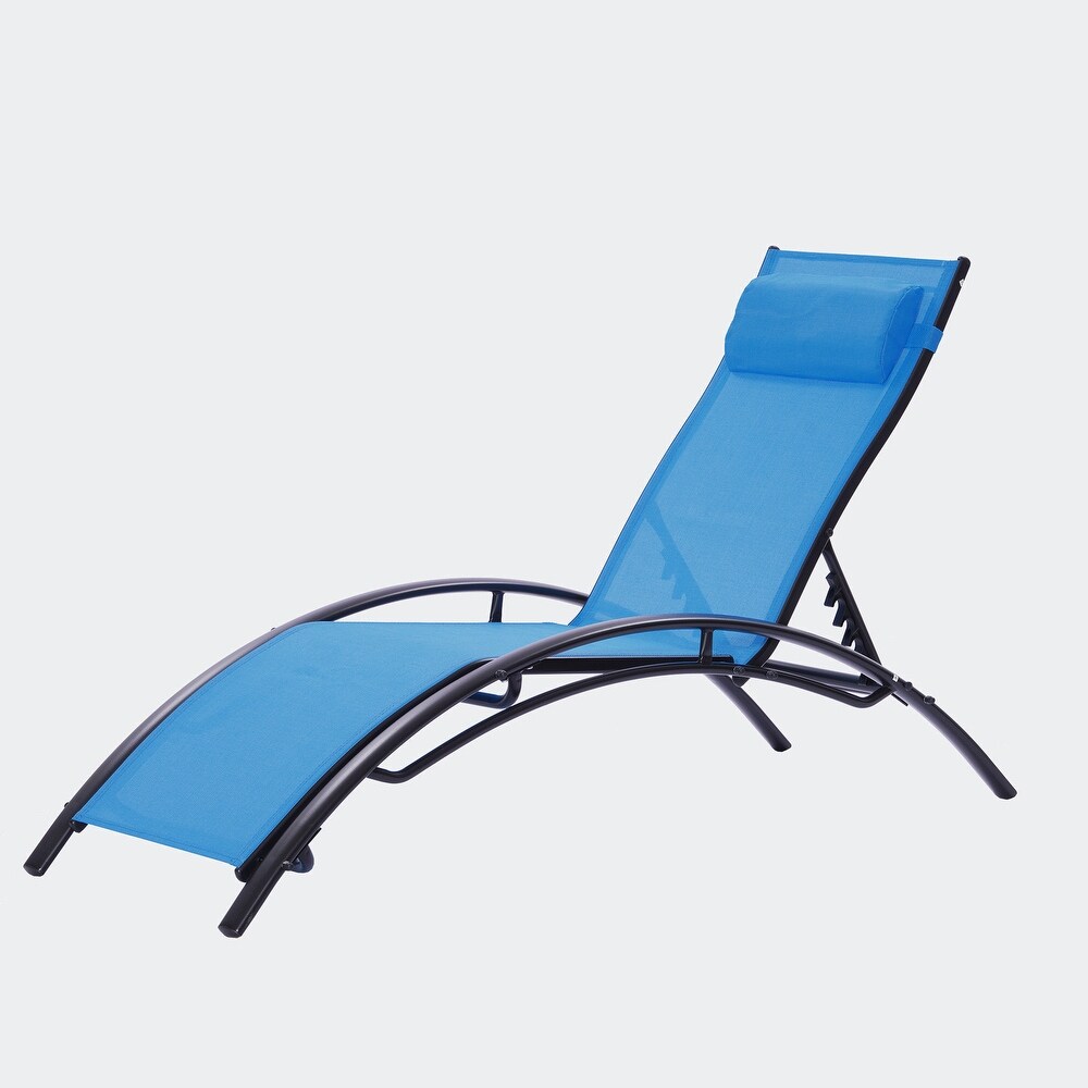 2 PCS Set Outdoor Lounge Chair