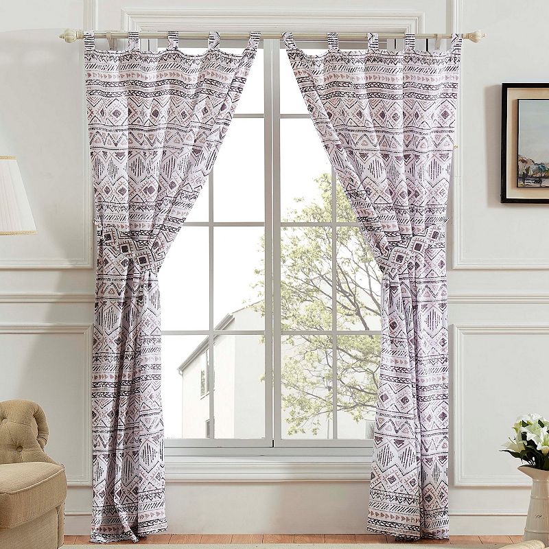 Denmark 2-pk. Print Window Curtain Set