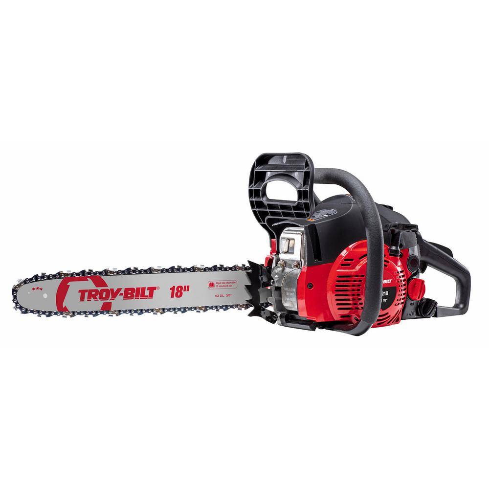 Troy-Bilt 18 in. 42 cc 2-Cycle Lightweight Gas Chainsaw with Automatic Chain Oiler TB4218