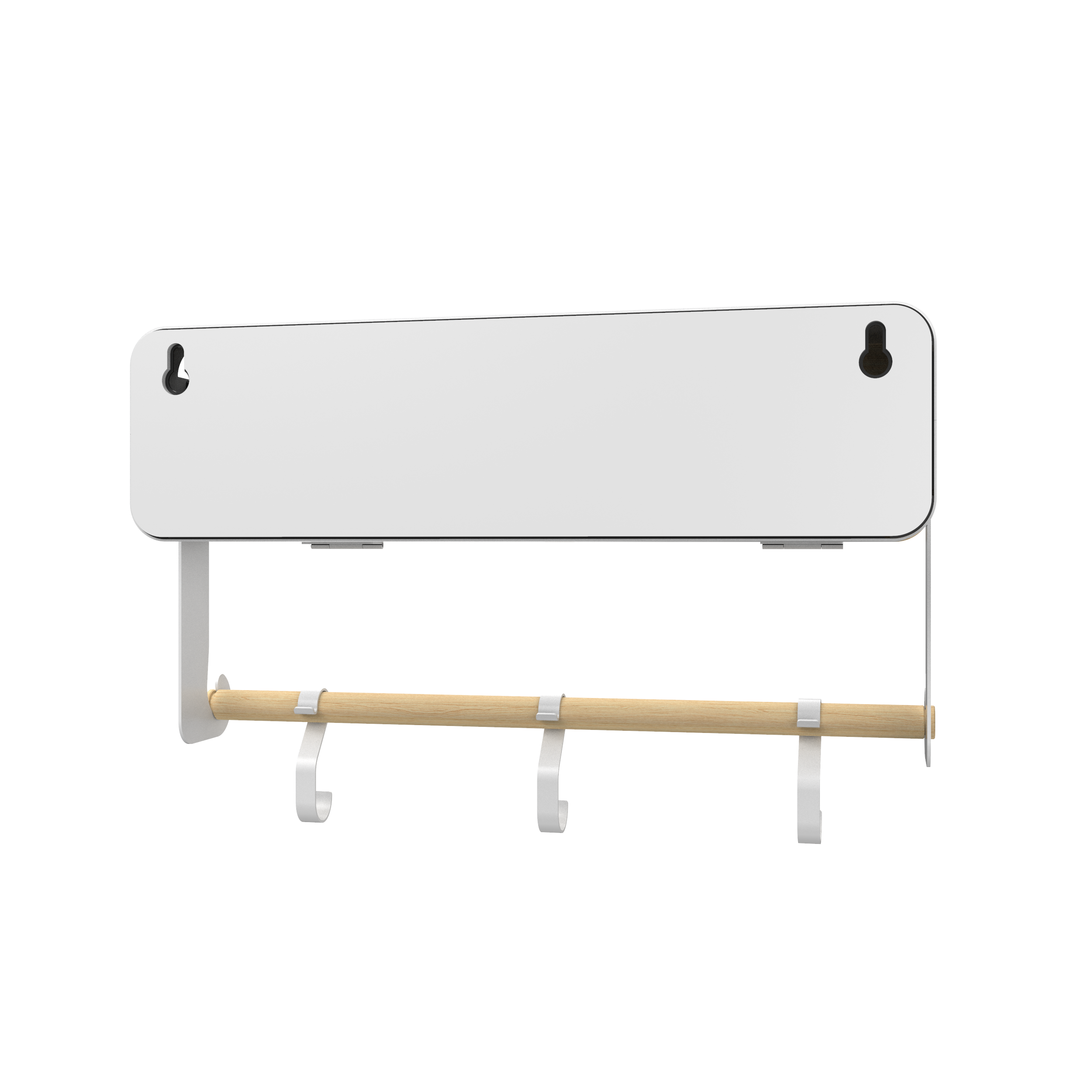 White Hanging Rack System-Shelf W/ Door