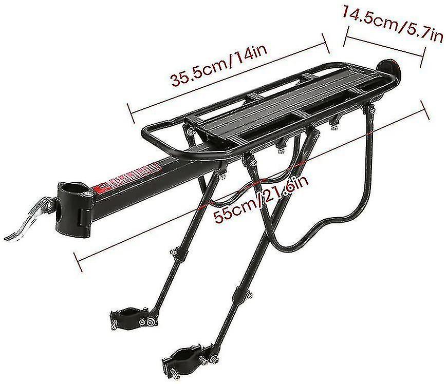 Universal Bicycle Frame， Bracket， Rear Frame， Mountain Bike， Adjustable Aluminum Alloy Bicycle Support Frame， Load Capacity 25kg