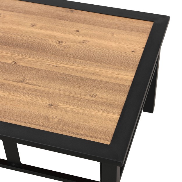 Outdoor Side Table Wood Composite Patio Festival