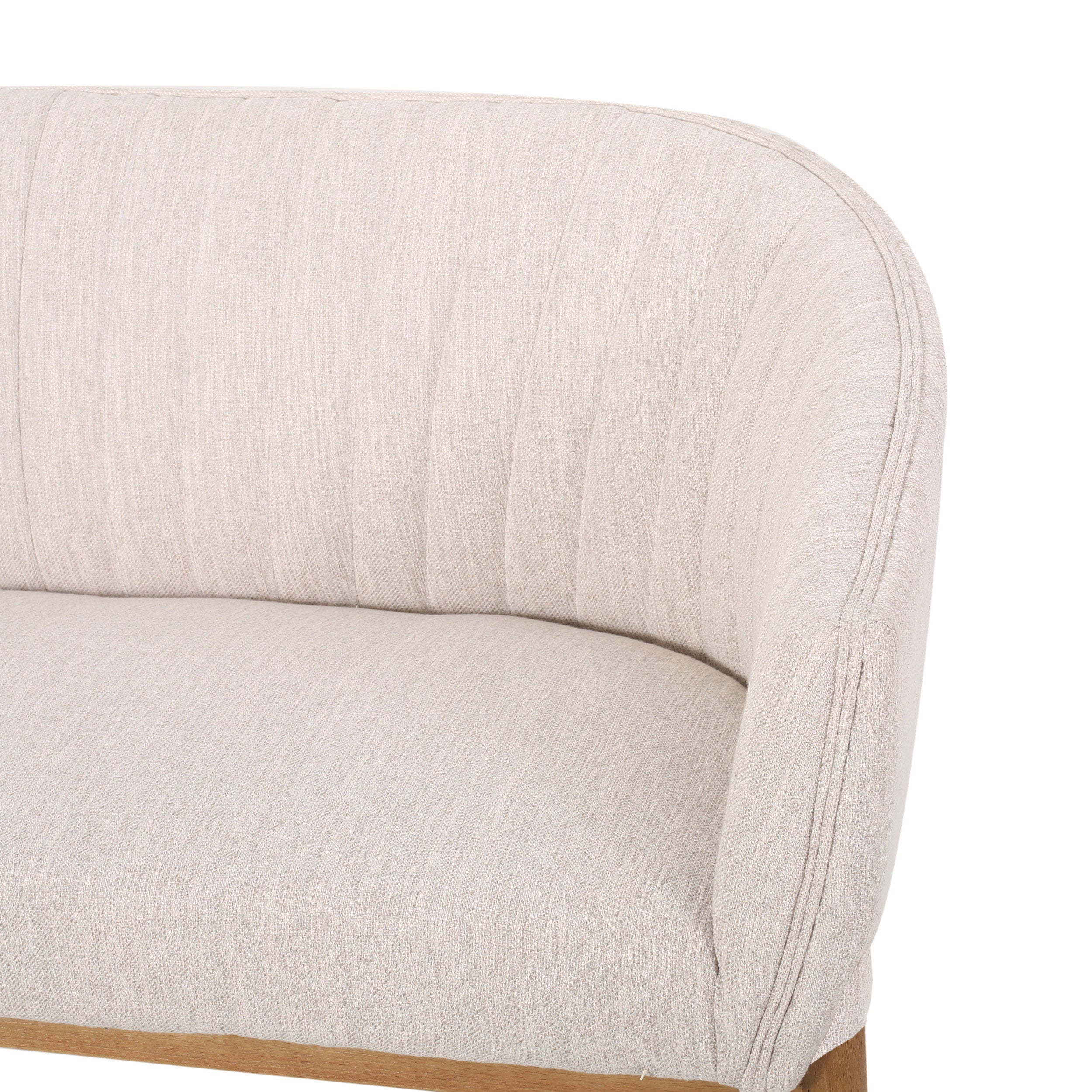 Deborah Mid-Century Fabric Settee