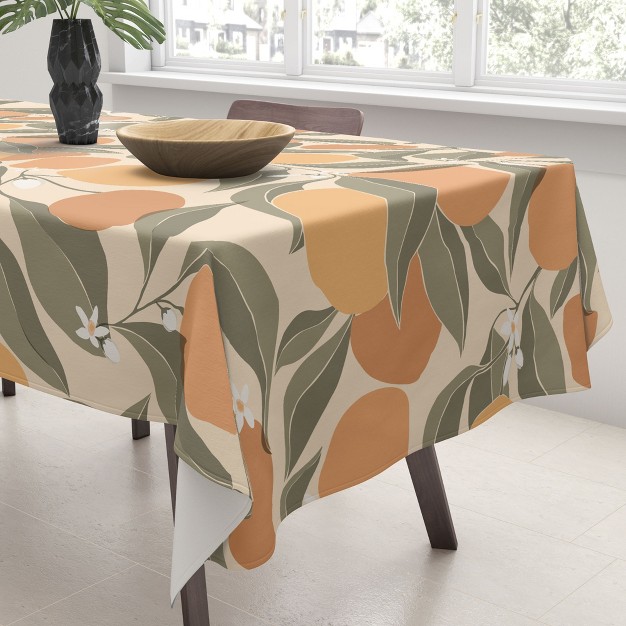 Cuss Yeah Designs Abstract Oranges Tablecloth Deny Designs