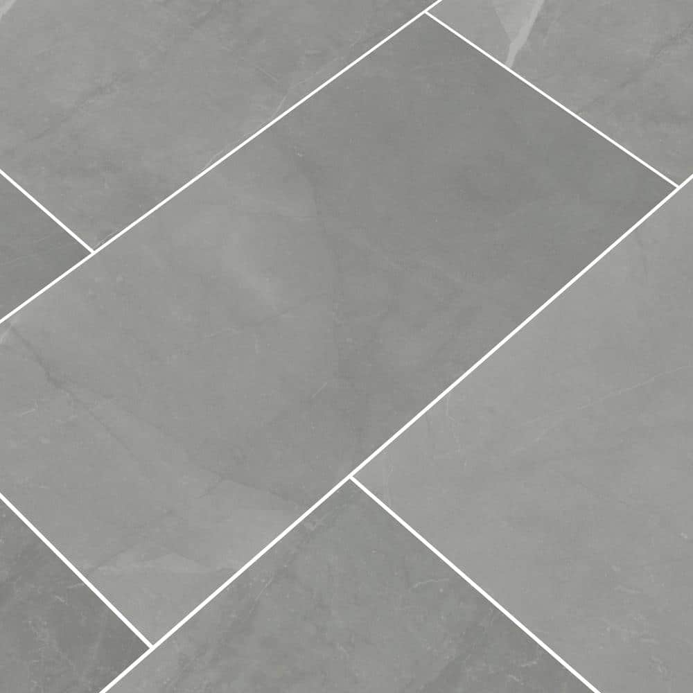 MSI Madison Celeste 11.56 in. x 23.87 in. Polished Porcelain Stone Look Floor and Wall Tile (16 sq. ft.Case) NHDMADCEL1224P