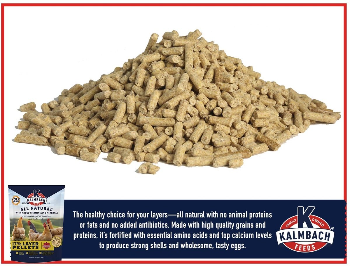 Kalmbach Feeds All Natural 17% Layer Pellet Poultry Feed， 10-lb bag