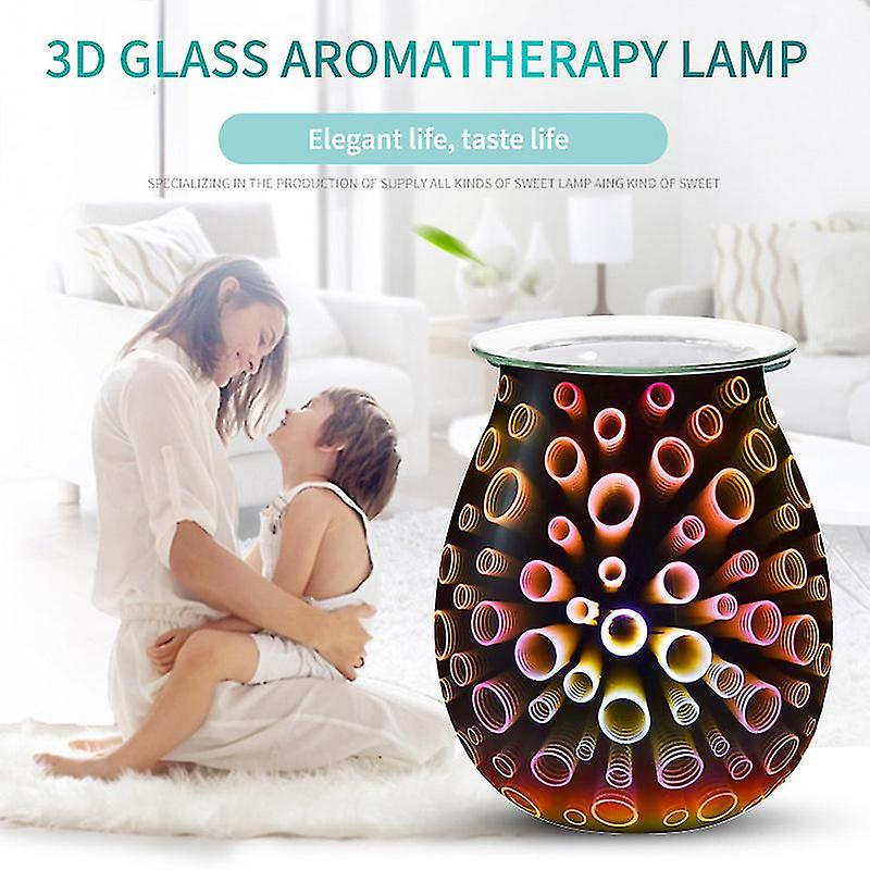 Aroma Electric Wax Melt Burner 3d Lamp Night Light Wax Warmer