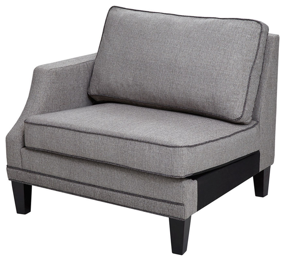 Madison Park Signature Gordon Modular Sofa Left Arm   Transitional   Armchairs And Accent Chairs   by Olliix  Houzz