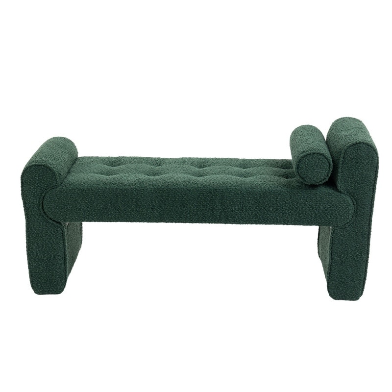 Modern Ottoman Bench upholstered velvet Bed stool End Bed Bench