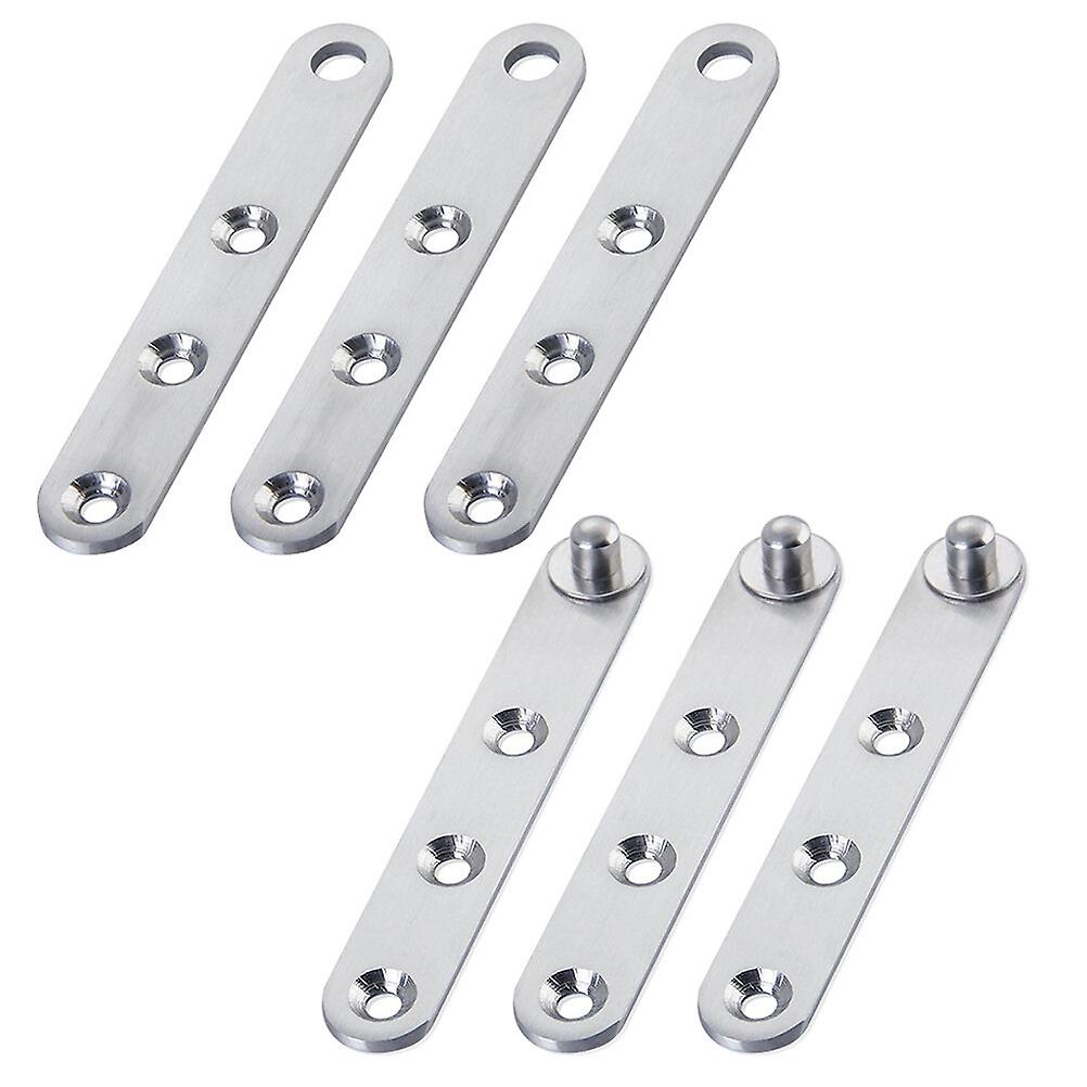 6pcs Furniture Stainless Steel Hinge Door Cabinet Hinge 360 Hinge Accessory