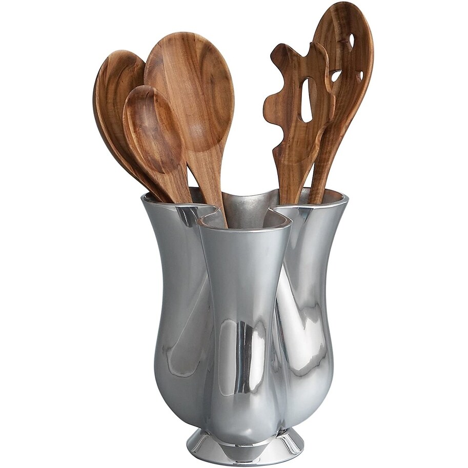 Nambe Tulip Tool Jug with 5 Piece Kitchen Tool Set   Jug: 6.75\