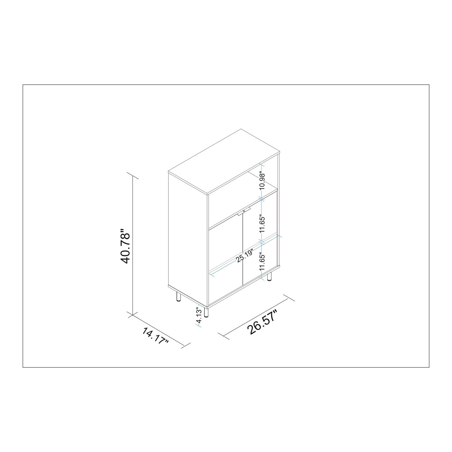 MANHATTAN COMFORT Mosholu Accent Cabinet