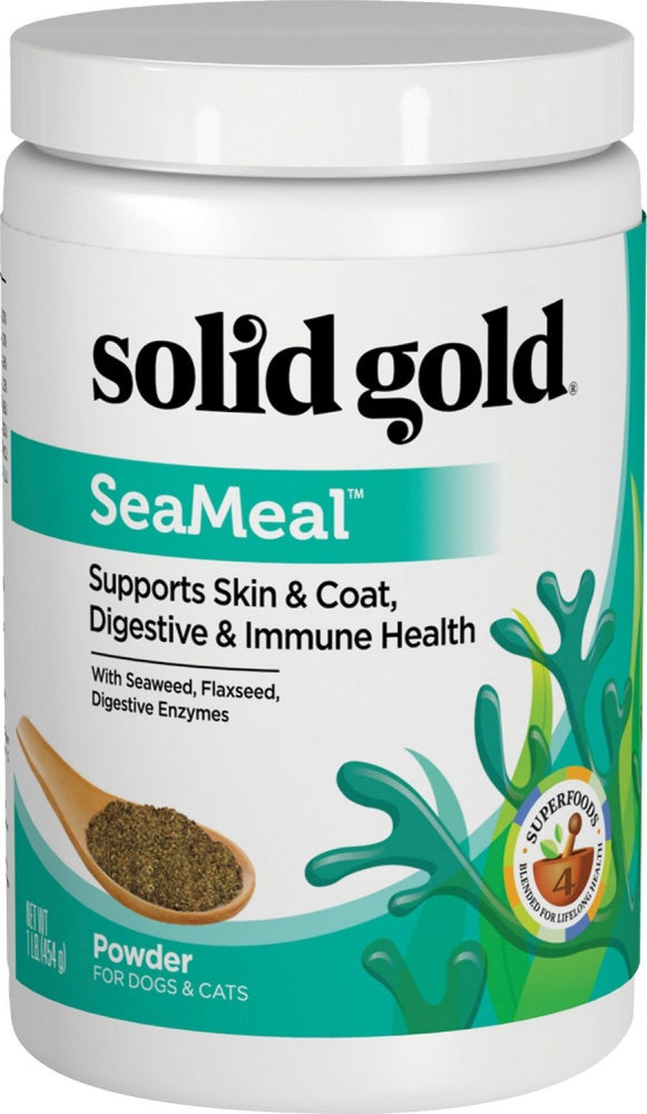 Solid Gold SeaMeal Nutritional Supplement Powder for Dogs  Cats