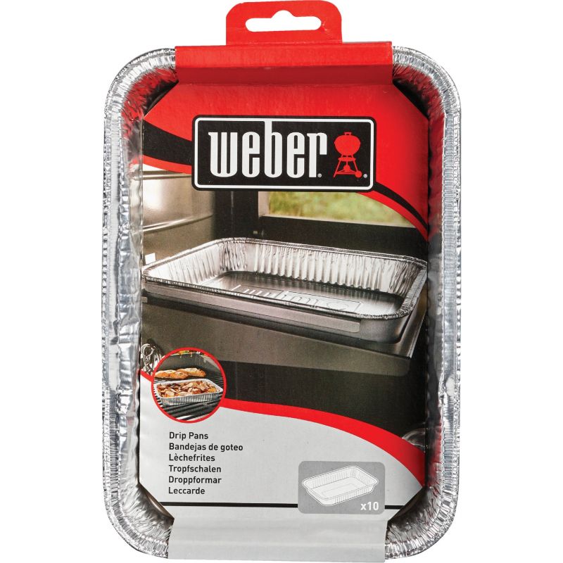 Weber Small Aluminum Drip Pan 6 In. W. X 1-1 2 In. H. X 8-1 2 In. L.