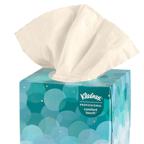 Kimberly-Clark Kleenex Professional Facial Tissue Cube for Business (21271) | Upright Face Tissue Box， 6 Bundles