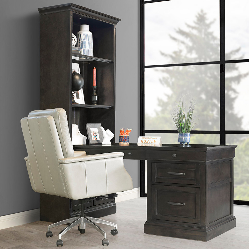 Bookcase With Peninsula Desk   Bookcases   by Parker House  Houzz