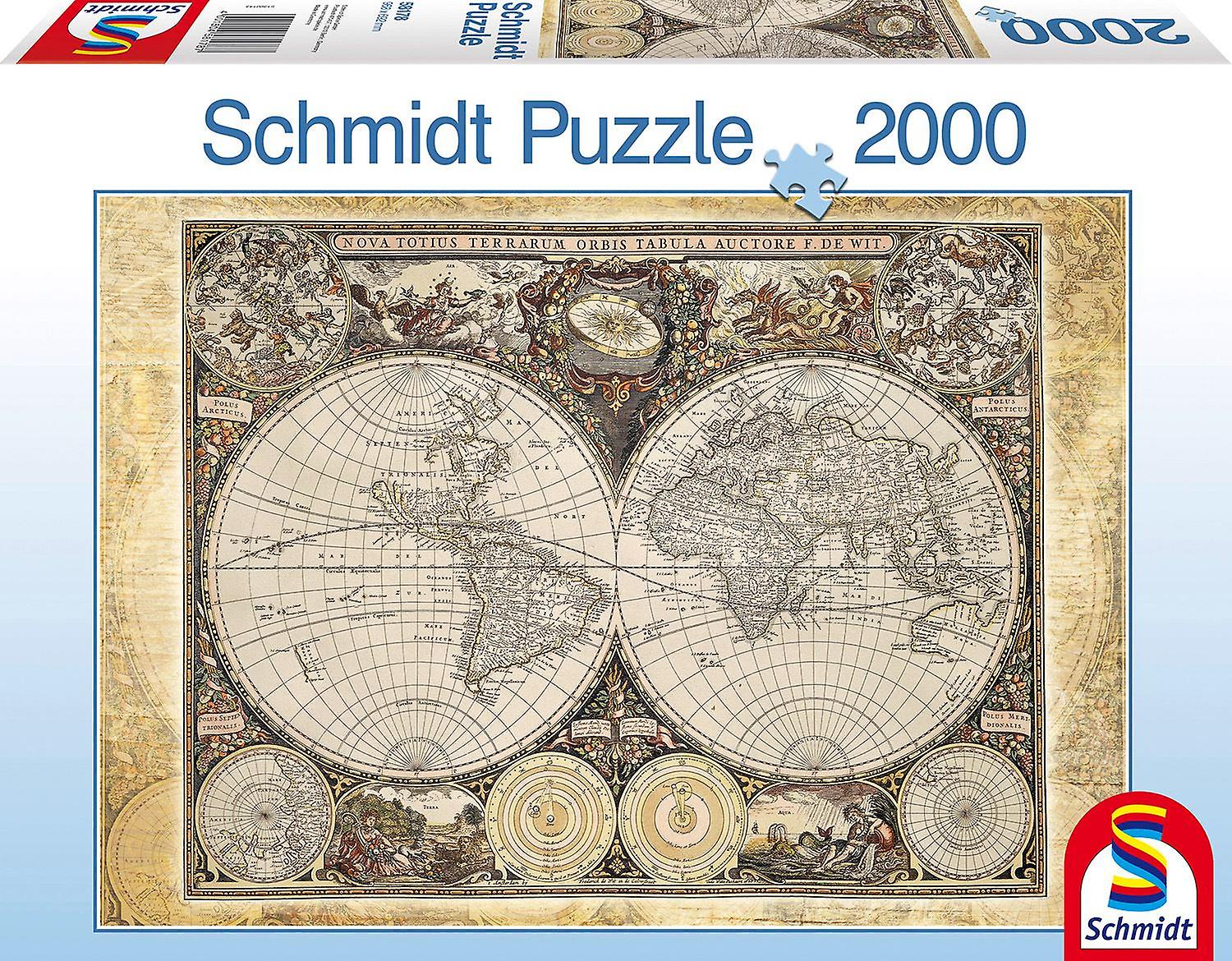 Schmidt Historical Map of The World Jigsaw Puzzle (2000 Pieces)