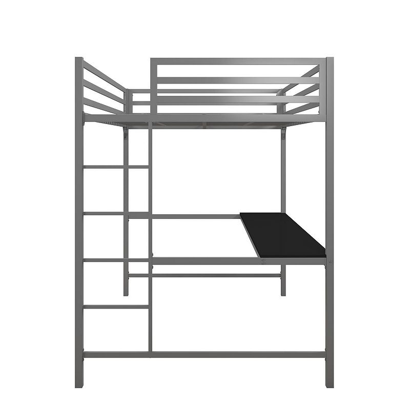 Atwater Living Mason Metal Loft Bed with Desk