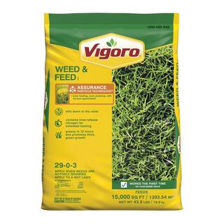 Vigoro 43.9 lbs. 15000 sq. ft. Weed  FeedI Weed Killer Plus Lawn Fertilizer 52120