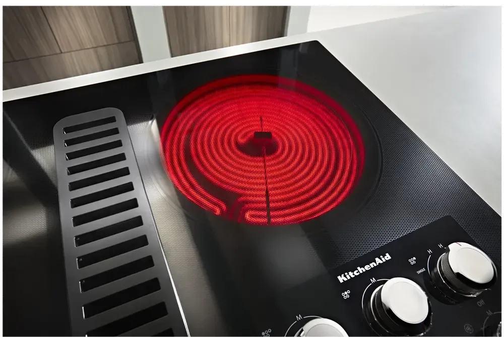 KitchenAid 36 Inch Electric Cooktop - Black