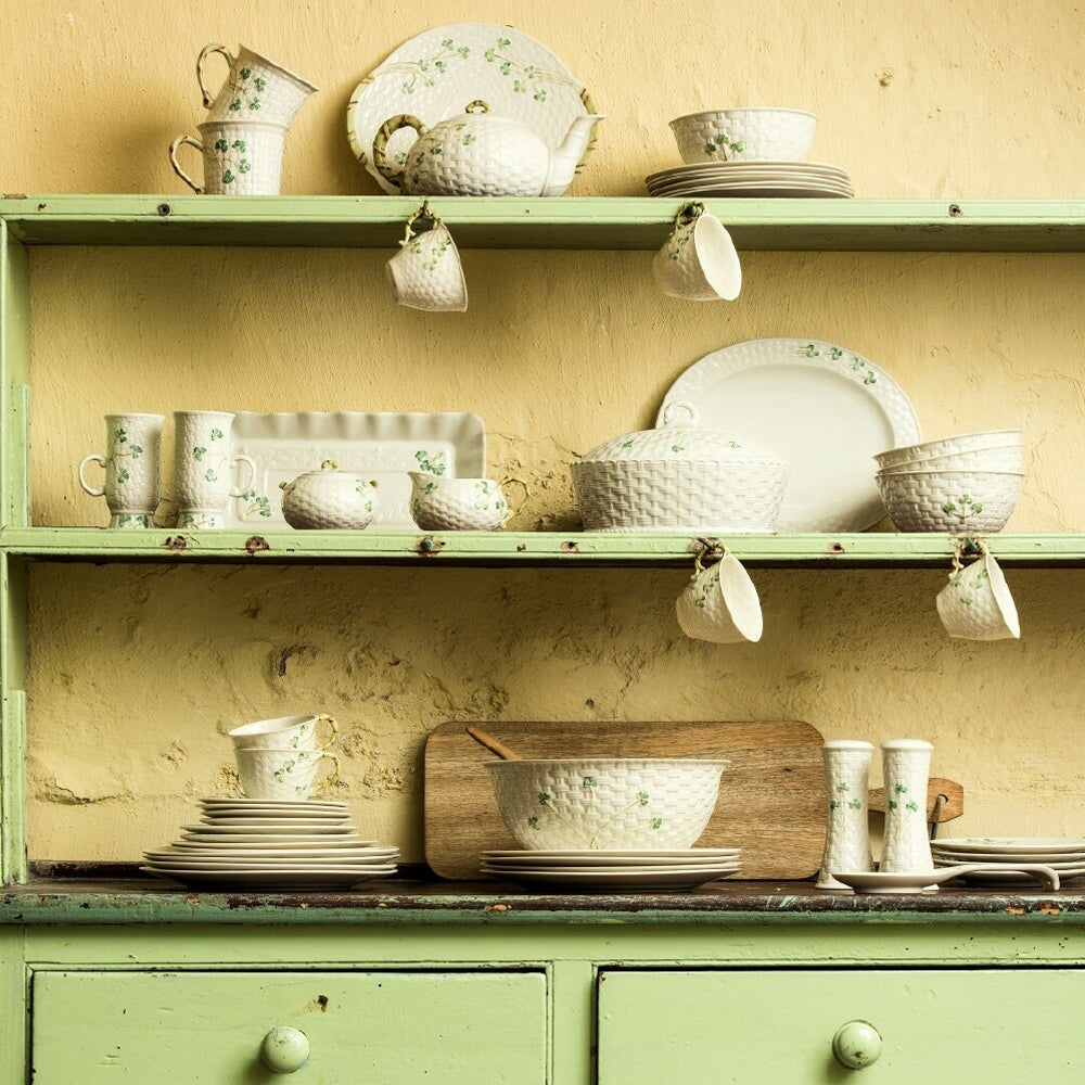 Belleek Classic 1880 - Gold Shamrock 6 Bowl