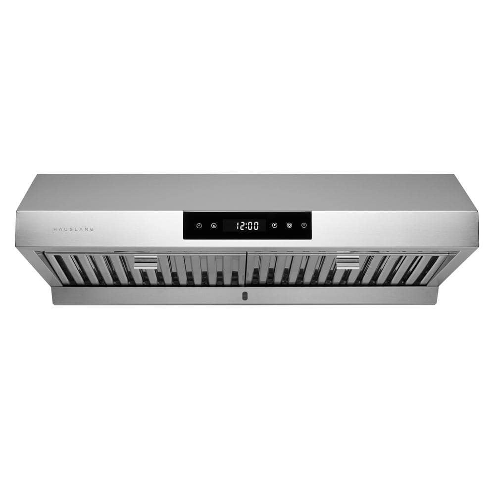 HAUSLANE 30 in Ducted Under Cabinet Range Hood with 3Way Venting Changeable LED Powerful Suction in Stainless Steel