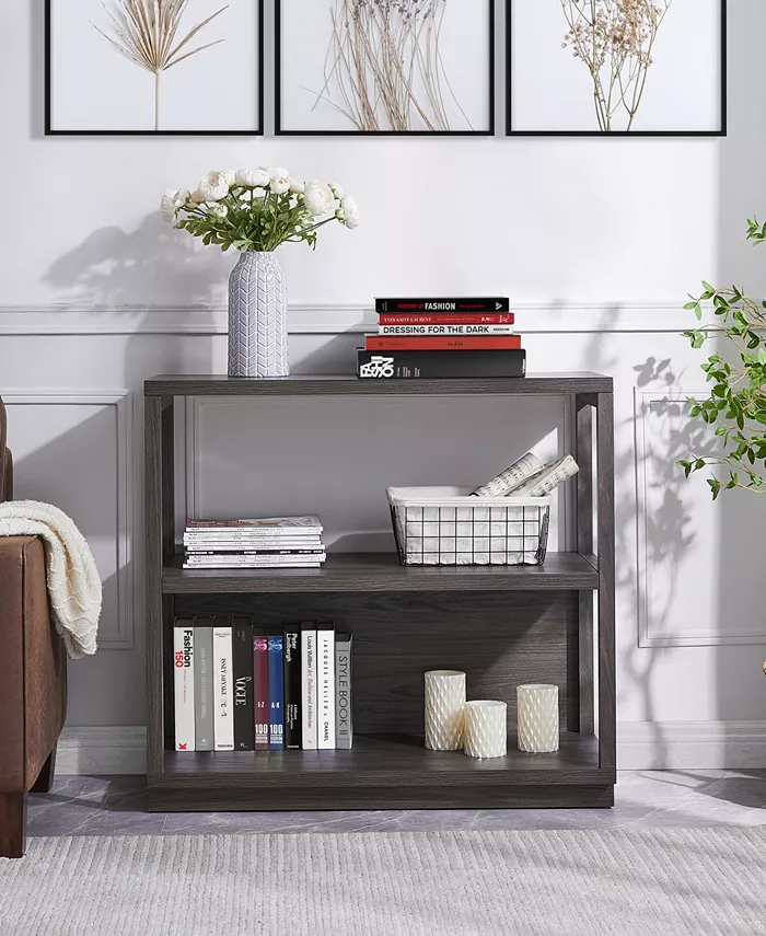 Hudson and Canal Thalia Tall Rectangular Bookcase  33