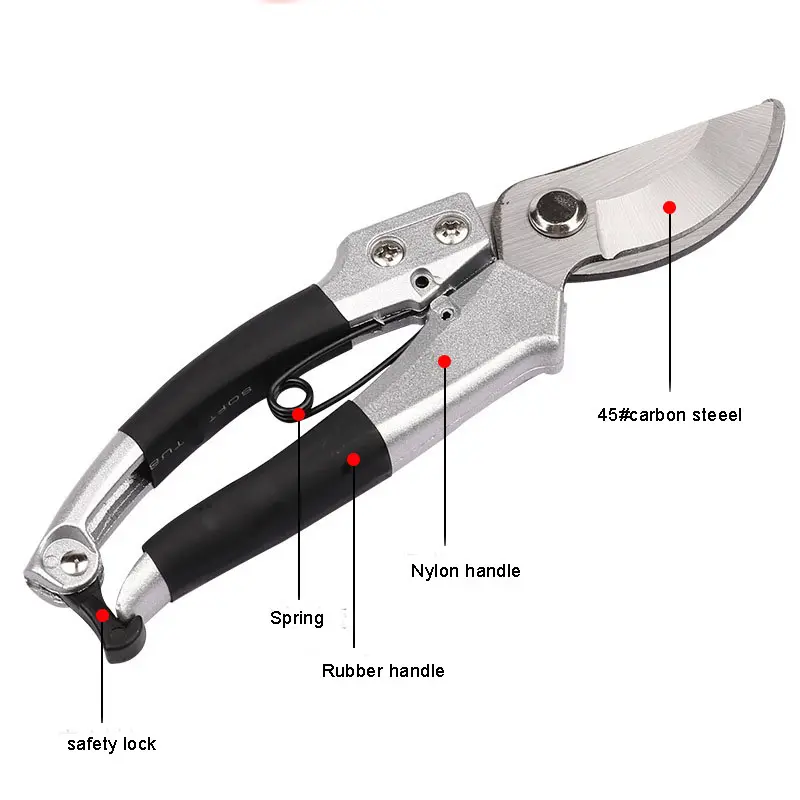 Heavy Duty Pruner Shears Garden Cutter Clippers Stainless Steel Sharp Pruner  Pruning Hand Tools