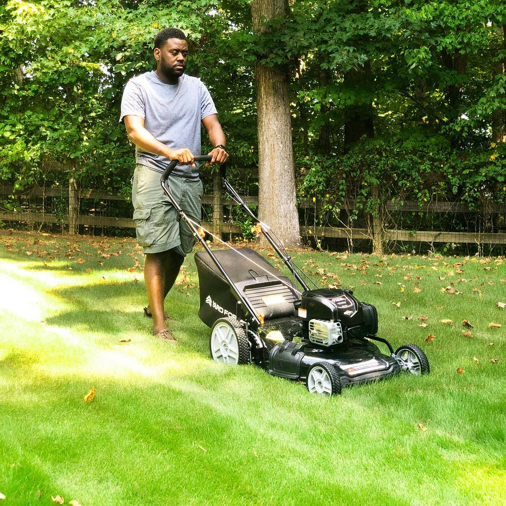 YARD FORCE YF22-3N1SP 21 in.?EX625?Briggs and Stratton Just Check and Add Self-Propelled RWD Walk-Behind Mower