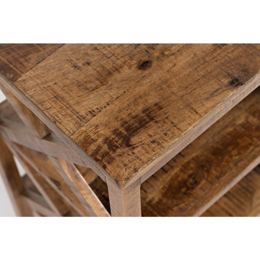 1730 35  Global Archive X Side Accent Table   Rustic   Side Tables And End Tables   by BisonOffice  Houzz