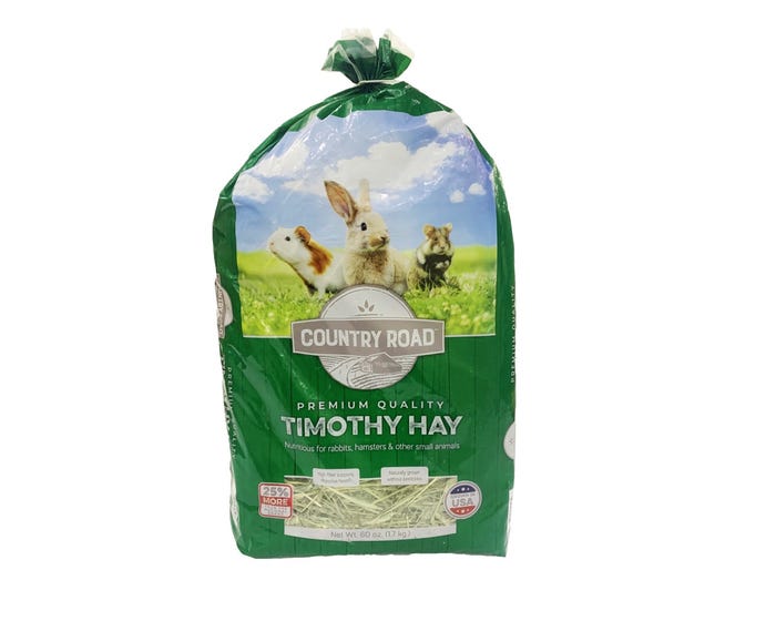 Country Road Small Animal， Timothy Hay， 60 oz. Bag