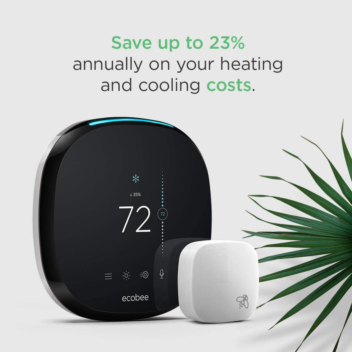 4 Smart Thermostat with Built-In Alexa, Room Sensor Included