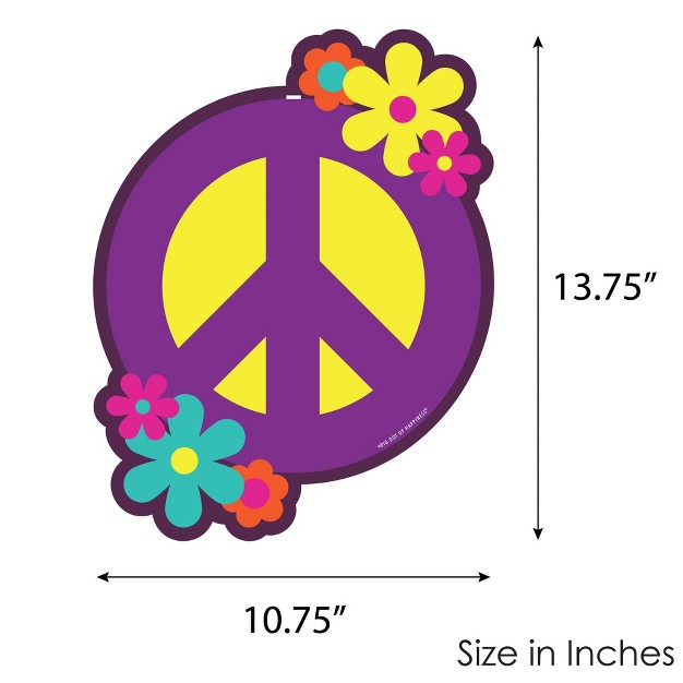 Big Dot Of Happiness 60 x27 s Hippie Hanging Porch 1960s Groovy Party Outdoor Decorations Front Door Decor 1 Piece Sign