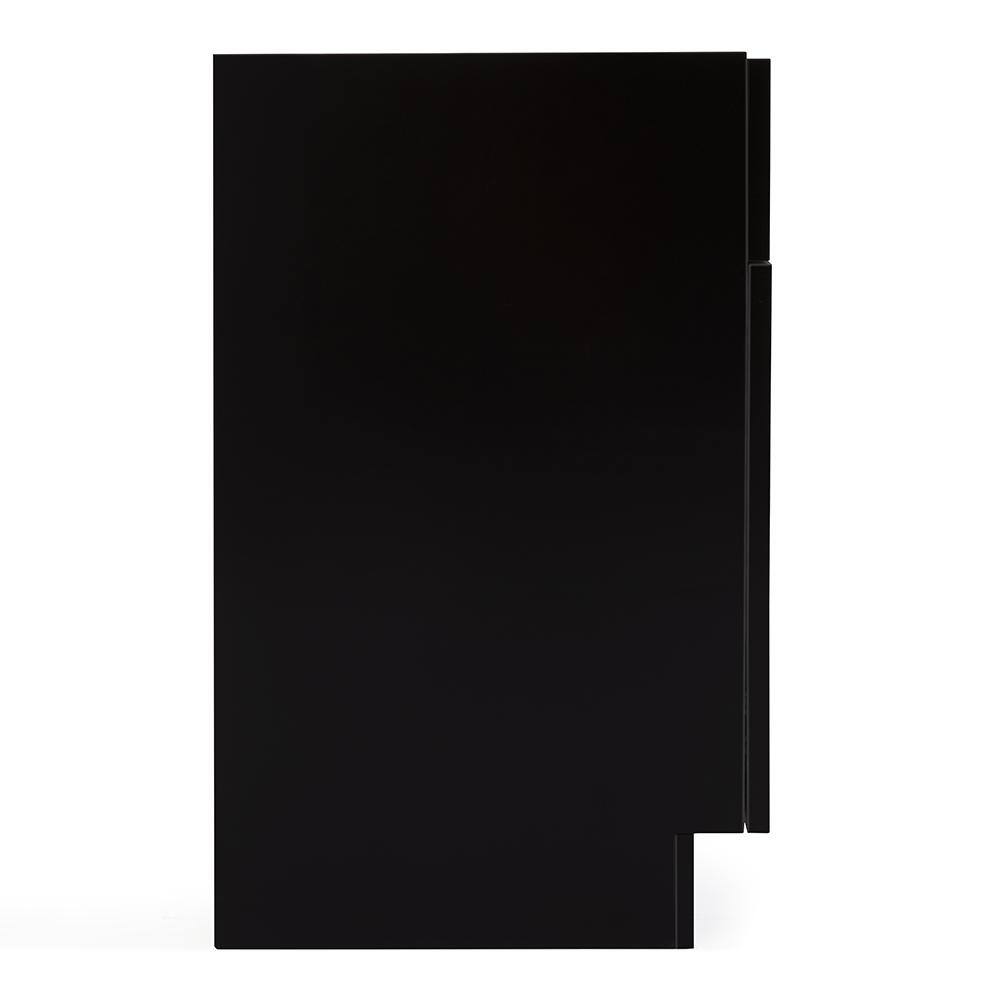 ARIEL Hamlet 30 in. W x 21.5 in. D x 34.5 in. H Bath Vanity Cabinet without Top in Black F030S-BC-BLK