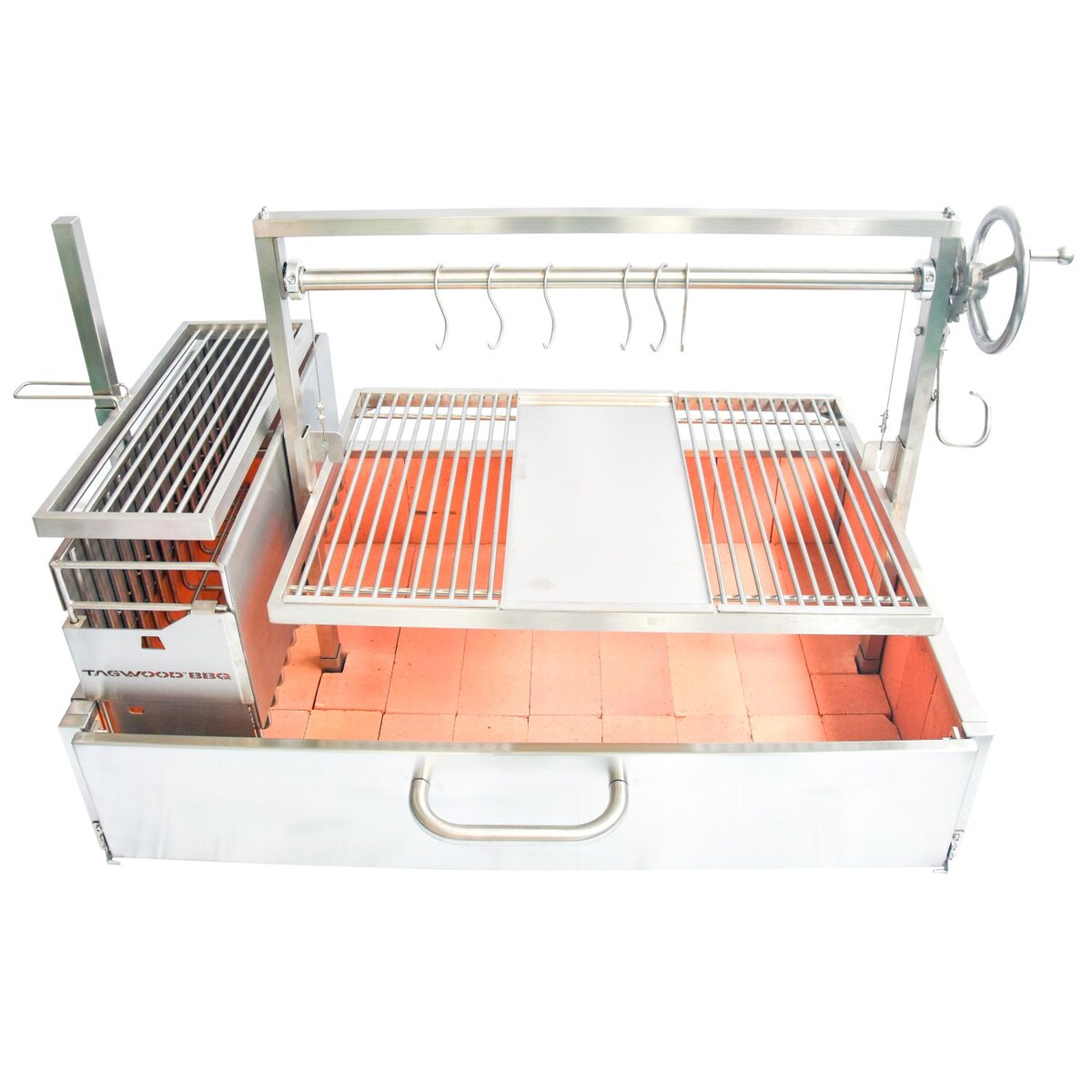 Tagwood BBQ XL Built-In Argentine Santa Maria Wood Fire and Charcoal Grill