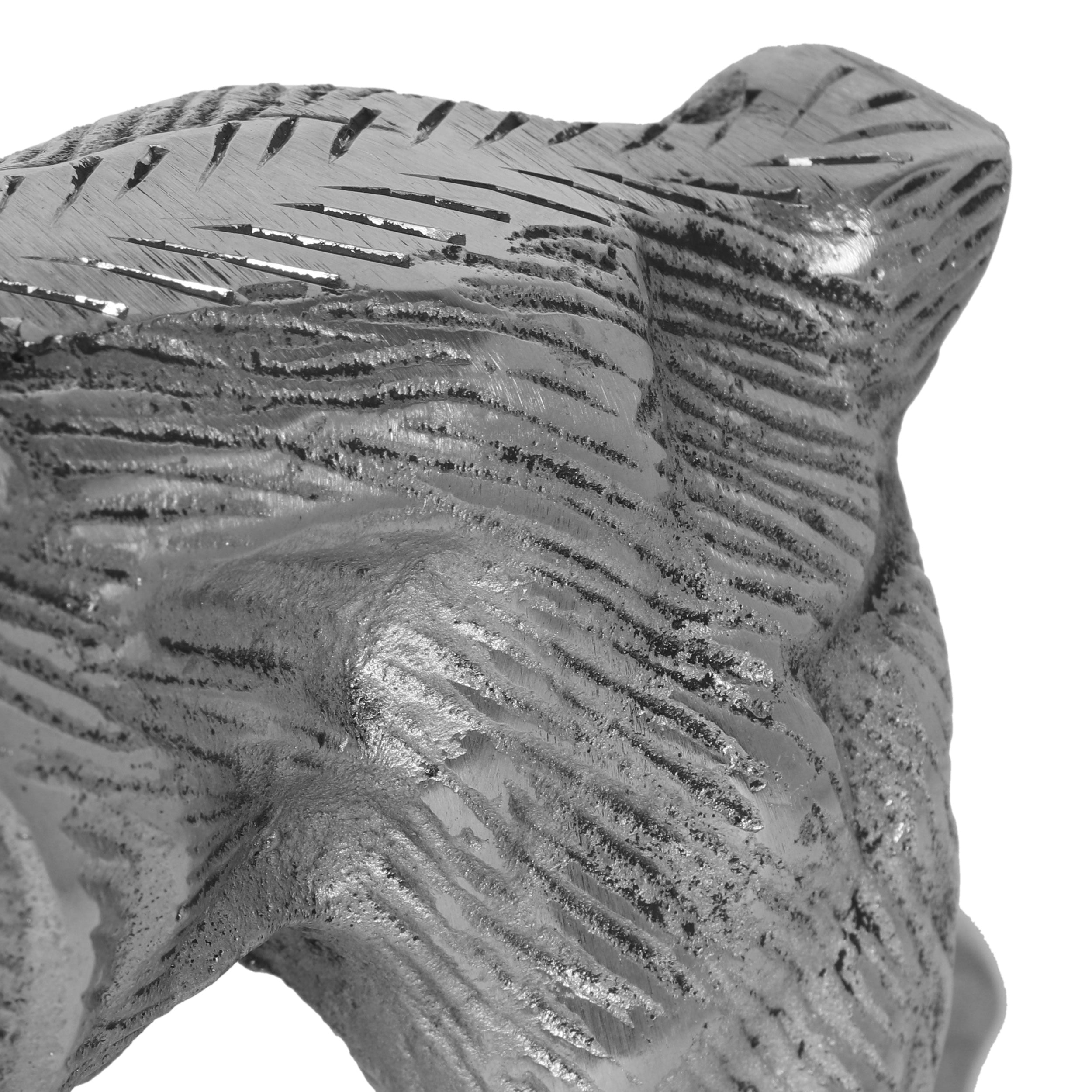 Tutherly Handmade Tabletop Hound Dog Decor, Silver