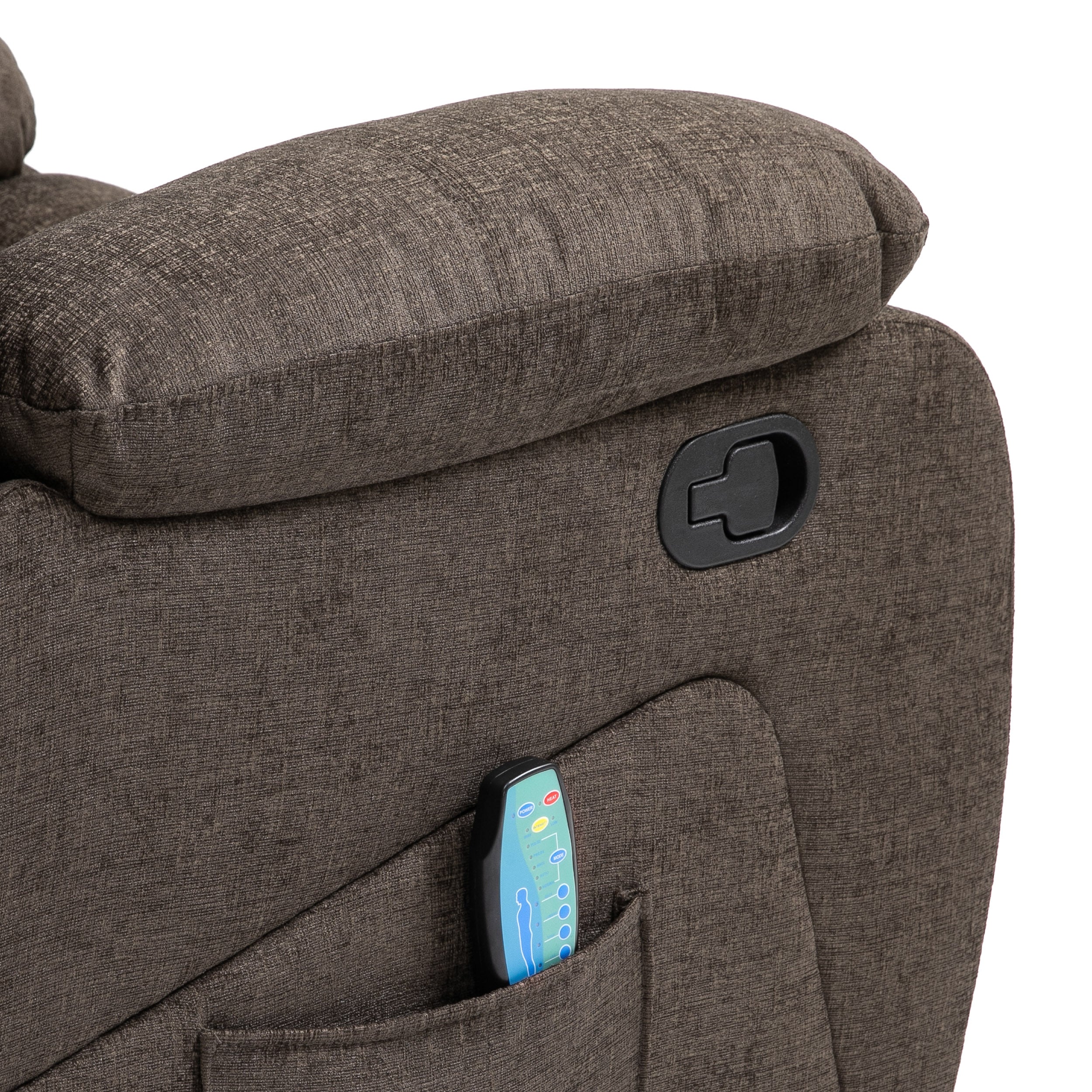 Cuthbert Contemporary Pillow Tufted Massage Recliner