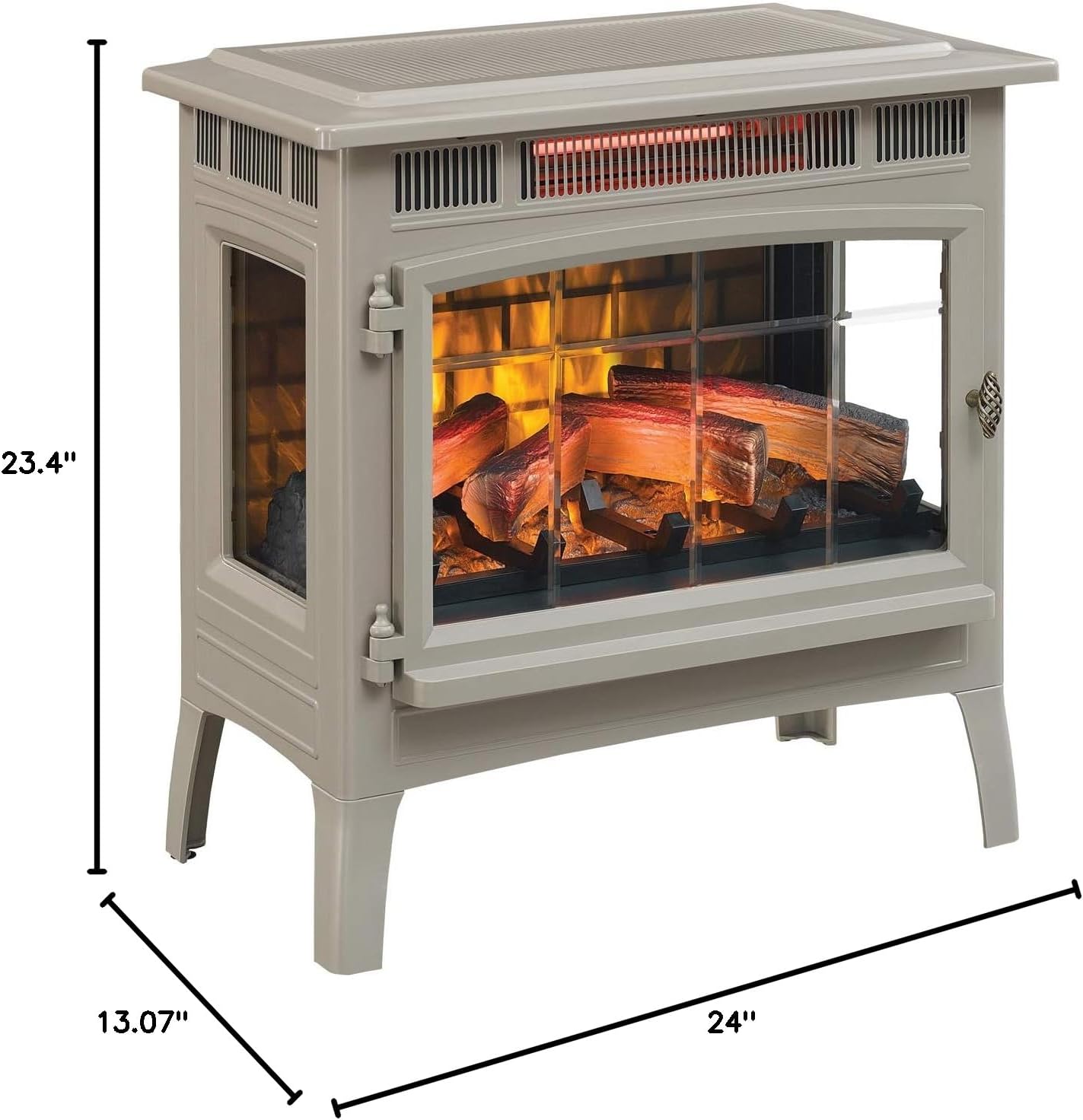 💝Last Day 70% Off✨ Electric Infrared Quartz Fireplace Stove with 3D Flame Effect