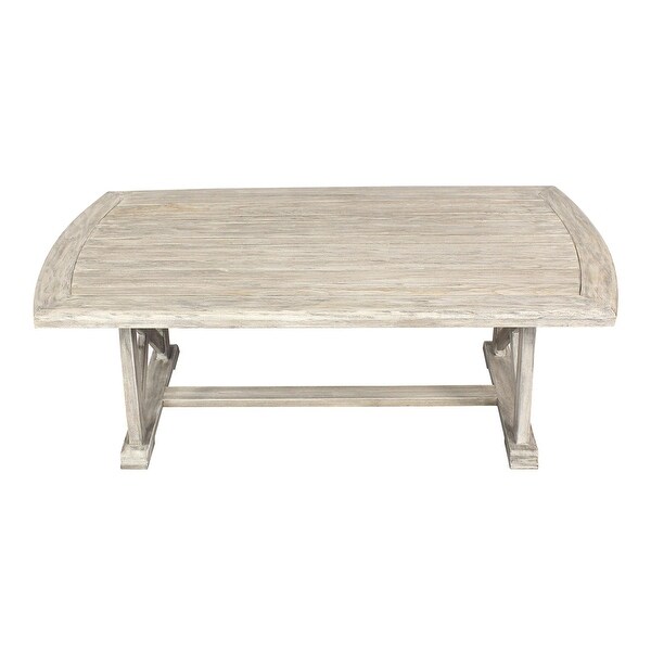 Surfside Driftwood Grey Teak Deck Coffee Table by Havenside Home