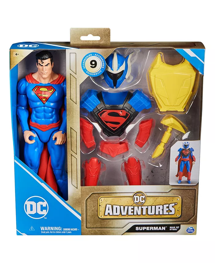 DC Comics Superman Man of Steel Action Figure  DC Adventures  12  9 Accessories  Collectible Superhero